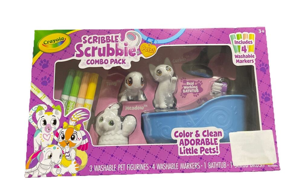 Crayola Scribble Scrubbie Pet Combo Pack With Washable Markers,